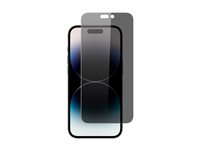 Screenor Privacy 360 - Skärmskydd för mobiltelefon - glas - ramfärg svart - för Apple iPhone 15 15054