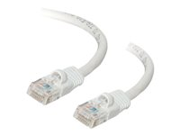 C2G Cat5e Booted Unshielded (UTP) Network Patch Cable - Patch-kabel - RJ-45 (hane) till RJ-45 (hane) - 2 m - UTP - CAT 5e - formpressad, hakfri, tvinnad - vit 83263