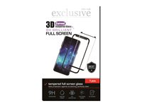 Insmat 3D Full Screen Glass - Skärmskydd för mobiltelefon - 3D - glas - ramfärg svart - för Samsung Galaxy S8+, S9+ 860-9983