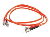 C2G Low-Smoke Zero-Halogen - Patch-kabel - ST-läge (multi-mode) (hane) till ST-läge (multi-mode) (hane) - 3 m - fiberoptisk - 62,5/125 mikron - orange 85209