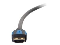 C2G 3ft HDMI Cable with Gripping Connectors - High Speed 4K HDMI Cable - 4K 60Hz - M/M - HDMI-kabel med Ethernet - HDMI hane till HDMI hane - 91.4 cm - dubbelt skärmad - svart - stöd för 4K 29675