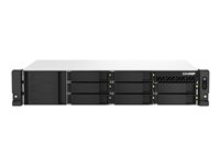 QNAP TS-864eU-RP - NAS-server - 8 fack - kan monteras i rack - SATA 6Gb/s - RAID RAID 0, 1, 5, 6, 10, 50, JBOD, 60 - RAM 8 GB - Gigabit Ethernet / 2.5 Gigabit Ethernet - iSCSI support - 2U TS-864EU-RP-8G