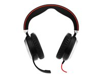 Jabra Evolve 80 UC stereo - Headset - fullstorlek - kabelansluten - aktiv brusradering - 3,5 mm kontakt 7899-829-209