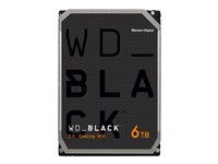WD_BLACK WD6004FZWX - Hårddisk - 6 TB - inbyggd - 3.5" - SATA 6Gb/s - 7200 rpm - buffert: 128 MB WD6004FZWX