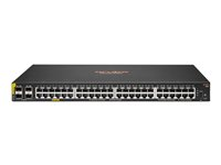 HPE Aruba Networking CX 6100 48G Class4 PoE 4SFP+ 740W Switch - Switch - L3 - Administrerad - 48 x 10/100/1000 (PoE+) + 4 x 1 gigabit/10 gigabit SFP+ (upplänk) - sida till sida luftflöde - rackmonterbar, väggmonterbar - PoE+ (740 W) - CTO R9Y04A#ABB
