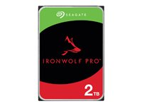 Seagate IronWolf Pro ST2000NT001 - Hårddisk - 2 TB - inbyggd - 3.5" - SATA 6Gb/s - 7200 rpm - buffert: 256 MB - med 3 års Seagate Rescue Data Recovery ST2000NT001