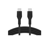 Belkin BoostCharge - USB-kabel - 24 pin USB-C (hane) till 24 pin USB-C (hane) - 1 m - svart CAB009BT1MBK