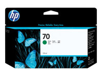 HP 70 - 130 ml - grön - original - DesignJet - bläckpatron - för DesignJet HD Pro MFP, T120, Z2100, Z3100, Z3100ps, Z3200, Z3200ps, Z5200, Z5400 C9457A