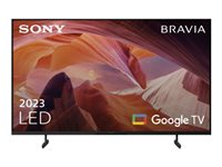 Sony Bravia Professional Displays FWD-50X80L - 50" Diagonal klass (49.5" visbar) - X80L Series LED-bakgrundsbelyst LCD-skärm - med TV-mottagare - digital skyltning - Smart TV - Google TV - 4K UHD (2160p) 3840 x 2160 - HDR - blinkande ram, Direct LED - svart FWD-50X80L