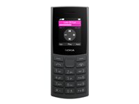 Nokia 105 4G (2023) - 4G funktionstelefon - dual-SIM - microSD slot - LCD-skärm - träkol 1GF018UPA1L01
