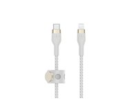 Belkin BOOST CHARGE - Lightning-kabel - 24 pin USB-C hane till Lightning hane - 2 m - vit CAA011BT2MWH