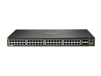 HPE Aruba Networking CX 6200F 48G 4SFP Switch - Switch - max. staplingsavstånd 10 kms - L3 - Administrerad - 48 x 10/100/1000 + 4 x 100/1000 SFP - framsidan och sida till baksidan - rackmonterbar S0M83A#ABB
