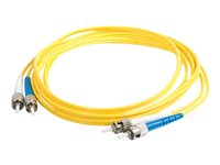 C2G ST-ST 9/125 OS1 Duplex Singlemode PVC Fiber Optic Cable (LSZH) - Nätverkskabel - ST enkelläge (hane) till ST enkelläge (hane) - 3 m - fiberoptisk - duplex - 9 / 125 mikrometer - OS1 - halogenfri - gul 85561