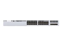 Cisco Catalyst 9300L - Network Essentials - switch - L3 - Administrerad - 24 x 10/100/1000 (UPOE) + 4 x 10 Gigabit SFP+ (upplänk) - rackmonterbar - UPOE (880 W) C9300L-24UXG-4X-E